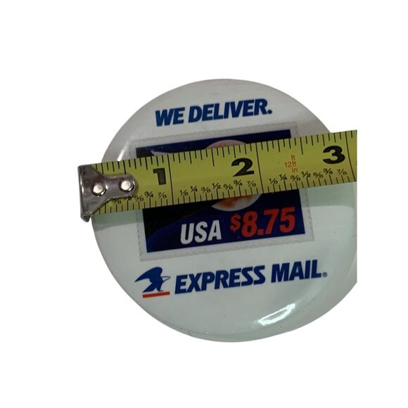Promotional USPS Express Mail Pin Pinback Button 3 Inch Postal Service - Picture 3 of 3